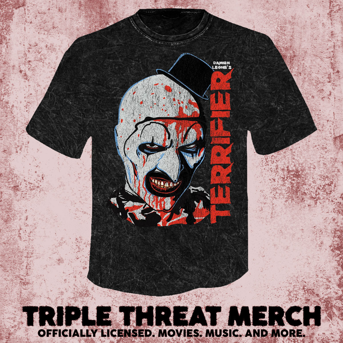 Terrifier - Art (Mineral Wash) [Mens Shirt]
