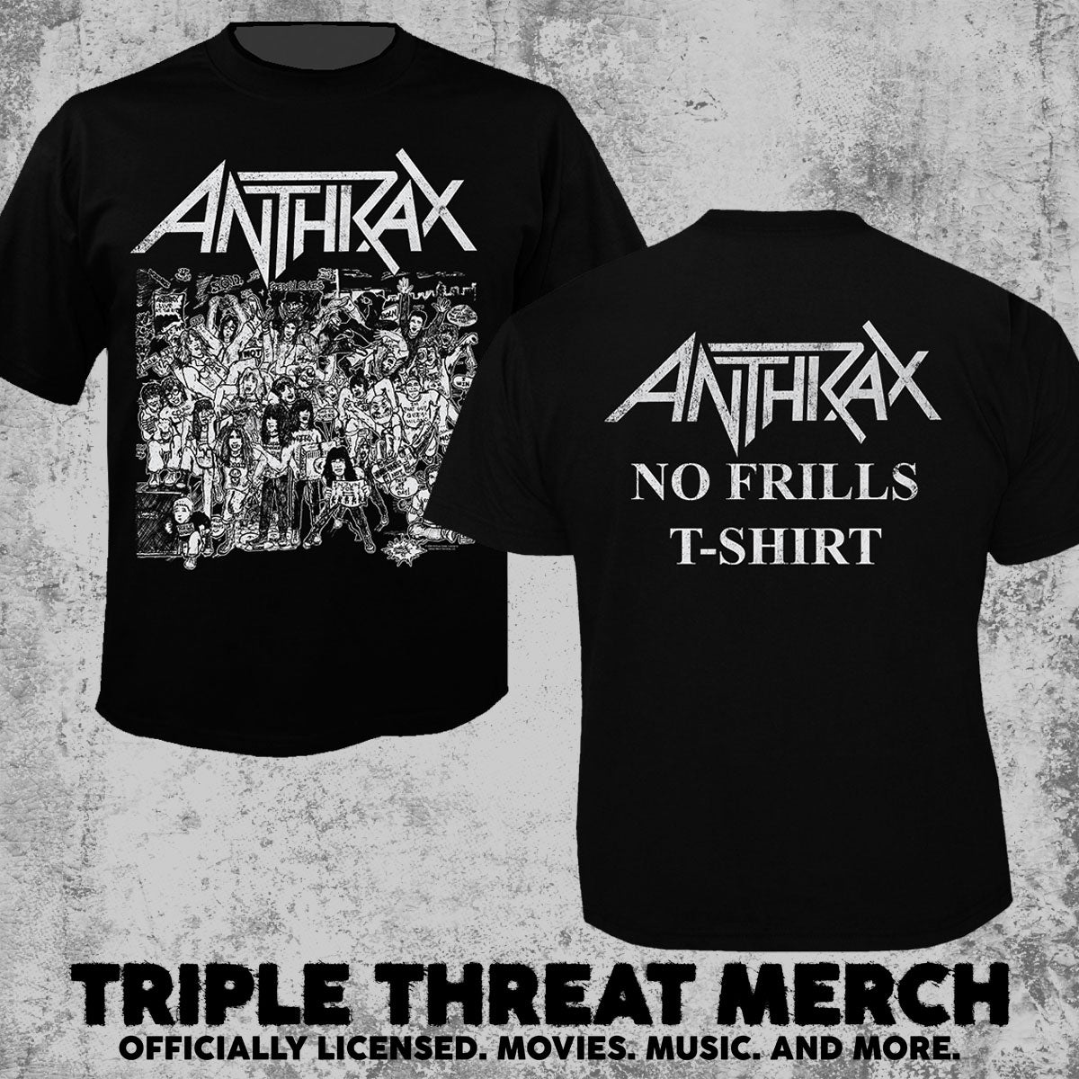 Anthrax - No Frills Tee [Mens Shirt]