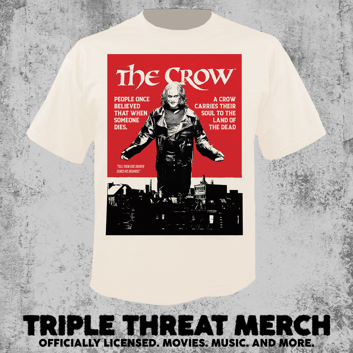 Crow - Poster (Cream) [Mens Shirt]