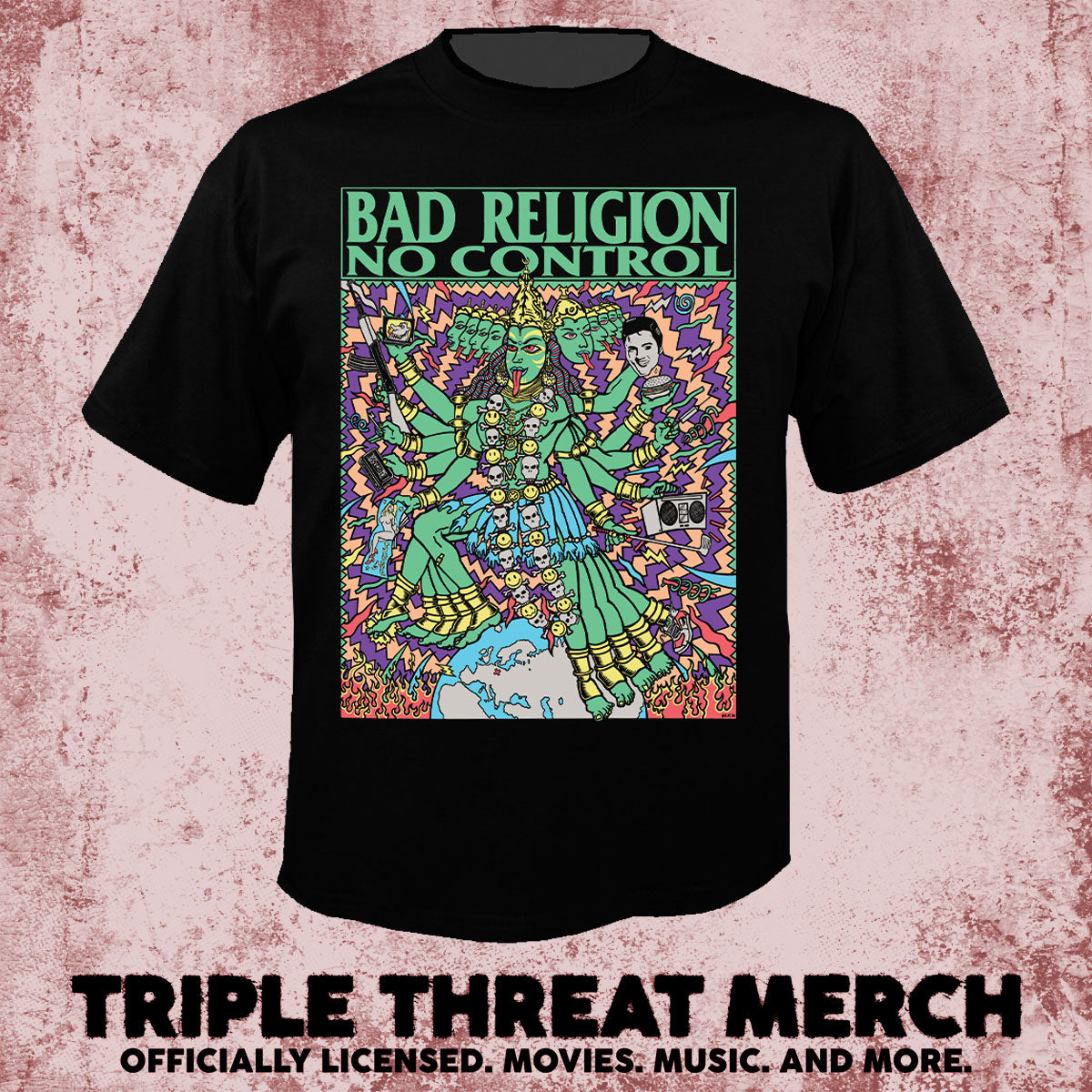 Bad Religion - No Control Kozik [Mens Shirt]