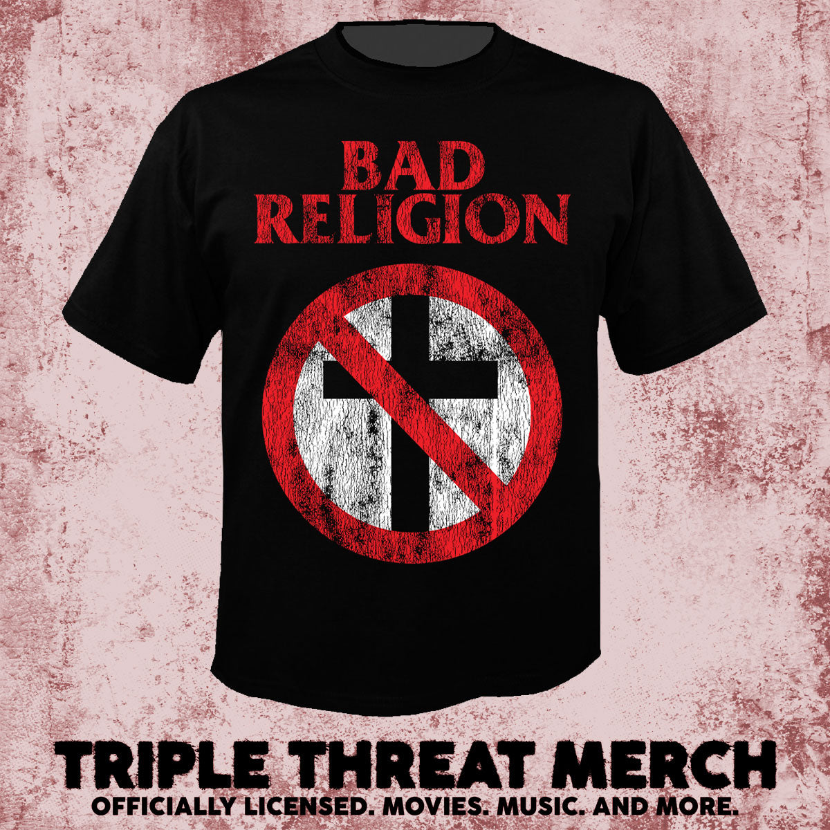 Bad Religion - Distressed Crossburster [Mens Shirt]