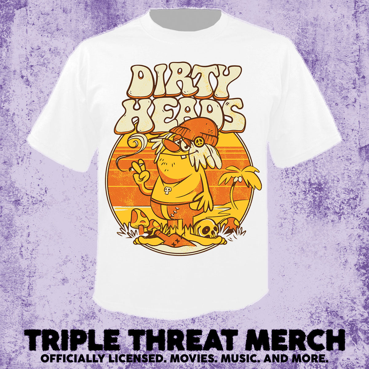 Dirty Heads - Hippy (White) [Mens Shirt]