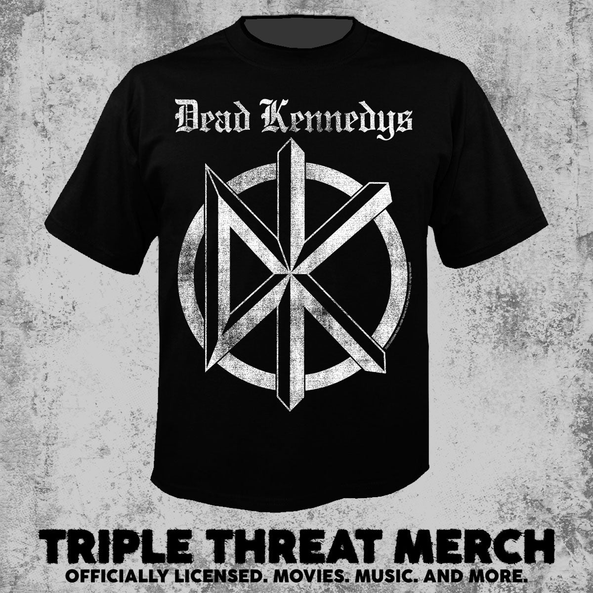 Dead Kennedys - Old English Distressed (Charcoal) [Mens Shirt]