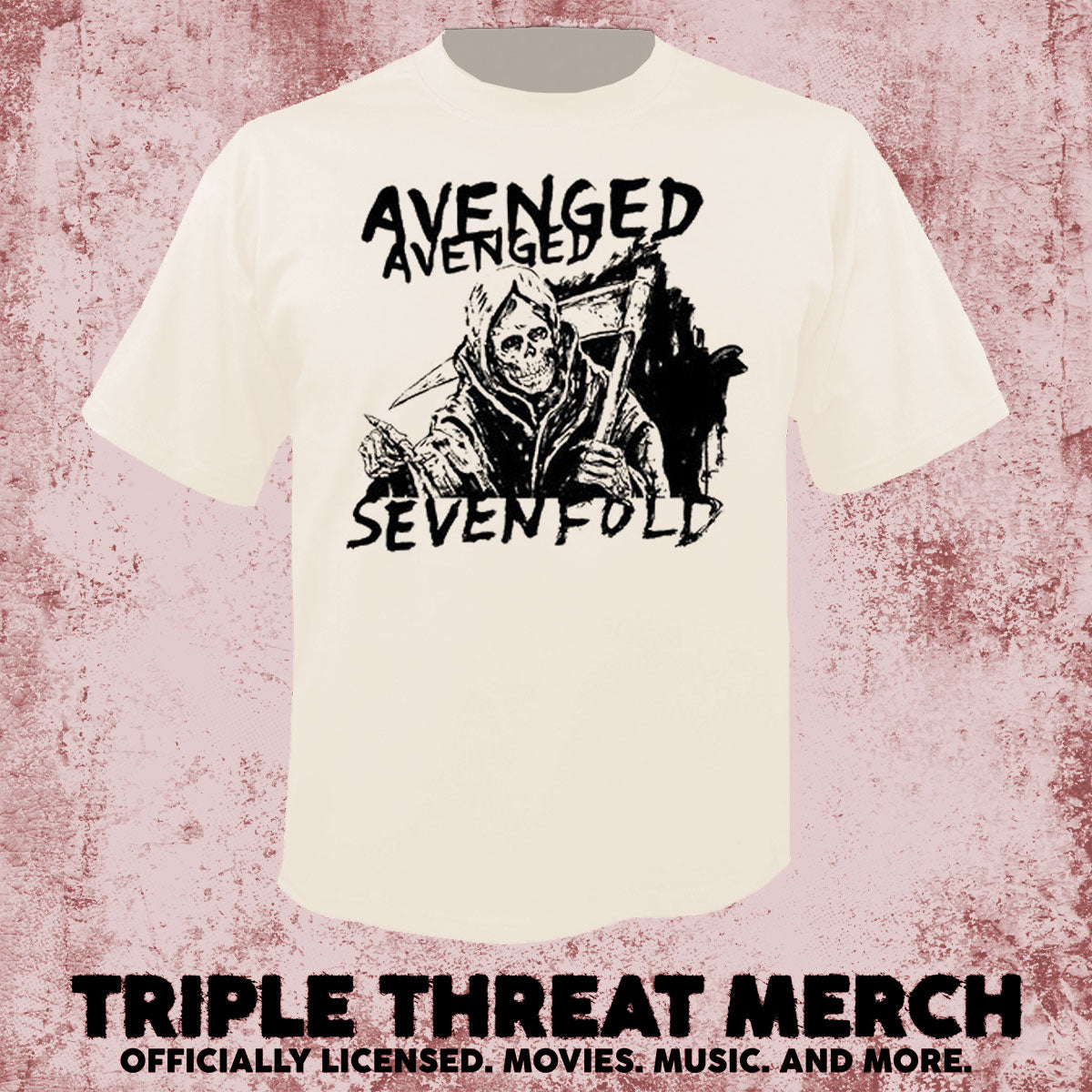 Avenged Sevenfold - Reaper (Cream) [Mens Shirt]