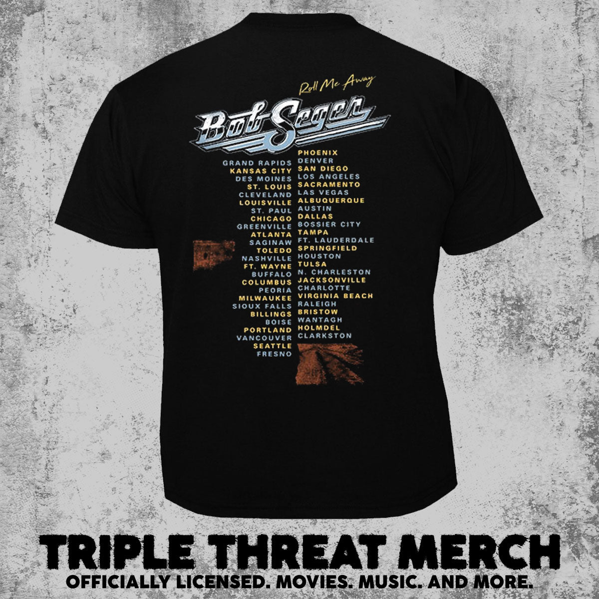 Bob Seger - Roll Me Away Motorcycle [Mens Shirt]