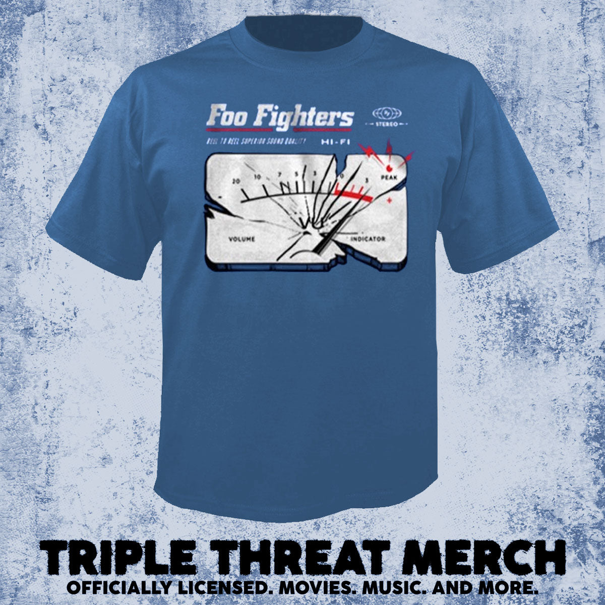 Foo Fighters - Meter (Blue) [Mens Shirt]