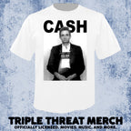 Johnny Cash - CASH (White) [Mens Shirt]