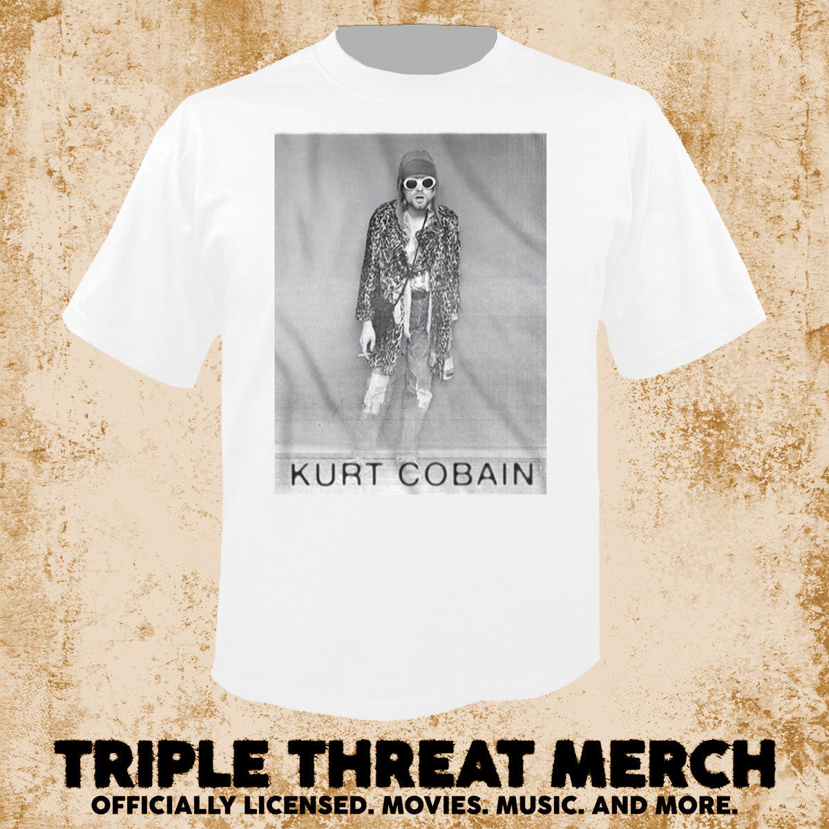 Nirvana - Cobain Standing (White) [Mens Shirt]