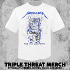Metallica - Ride The Lightning (White) [Mens Shirt]