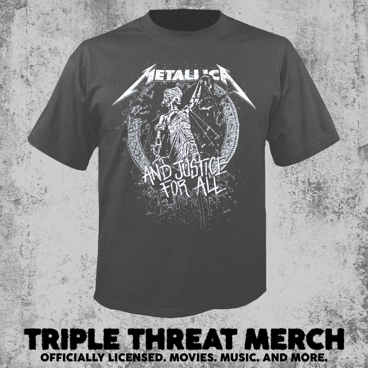 Metallica - And Justice (Grey) [Mens Shirt]