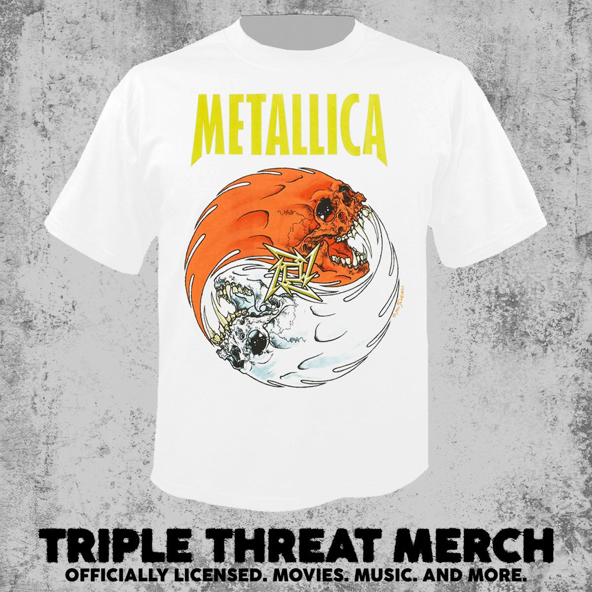 Metallica - Fireball (White) [Mens Shirt]