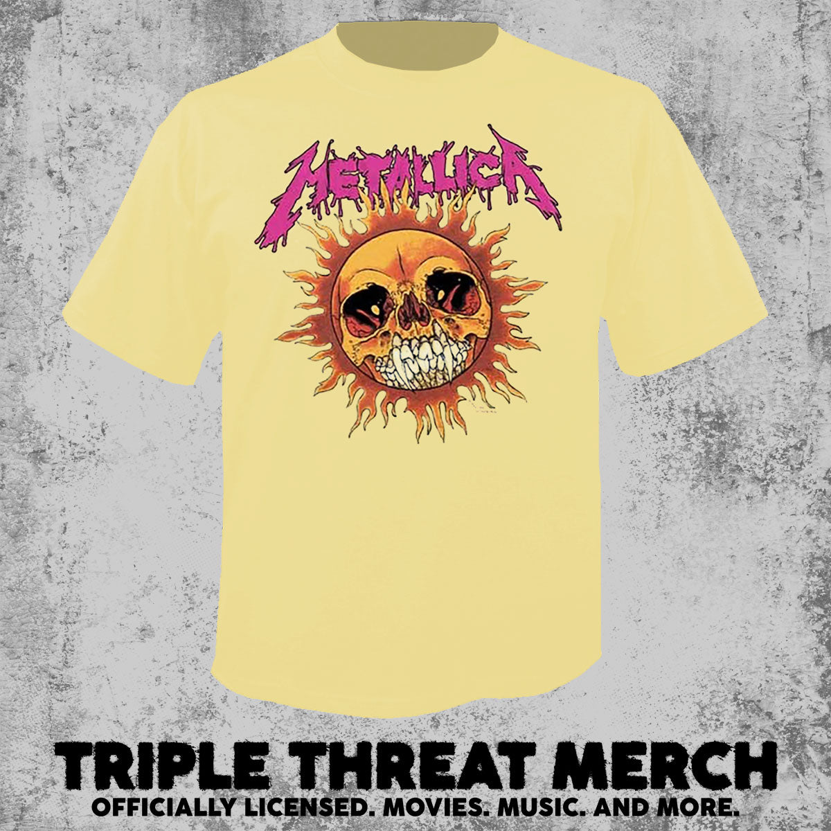 Metallica - Sun (Yellow) [Mens Shirt]
