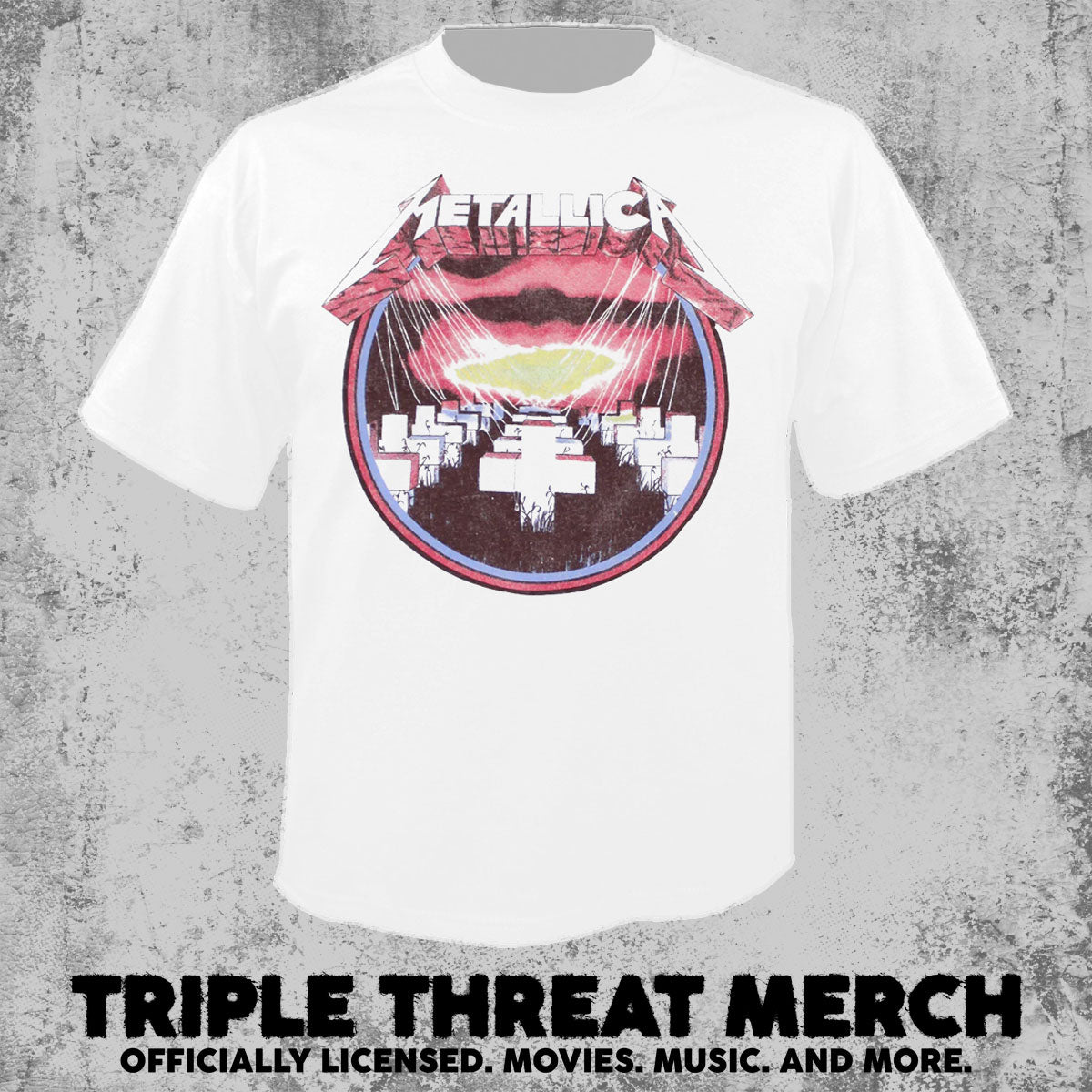 Metallica - Master Of Puppets (White) [Mens Shirt]