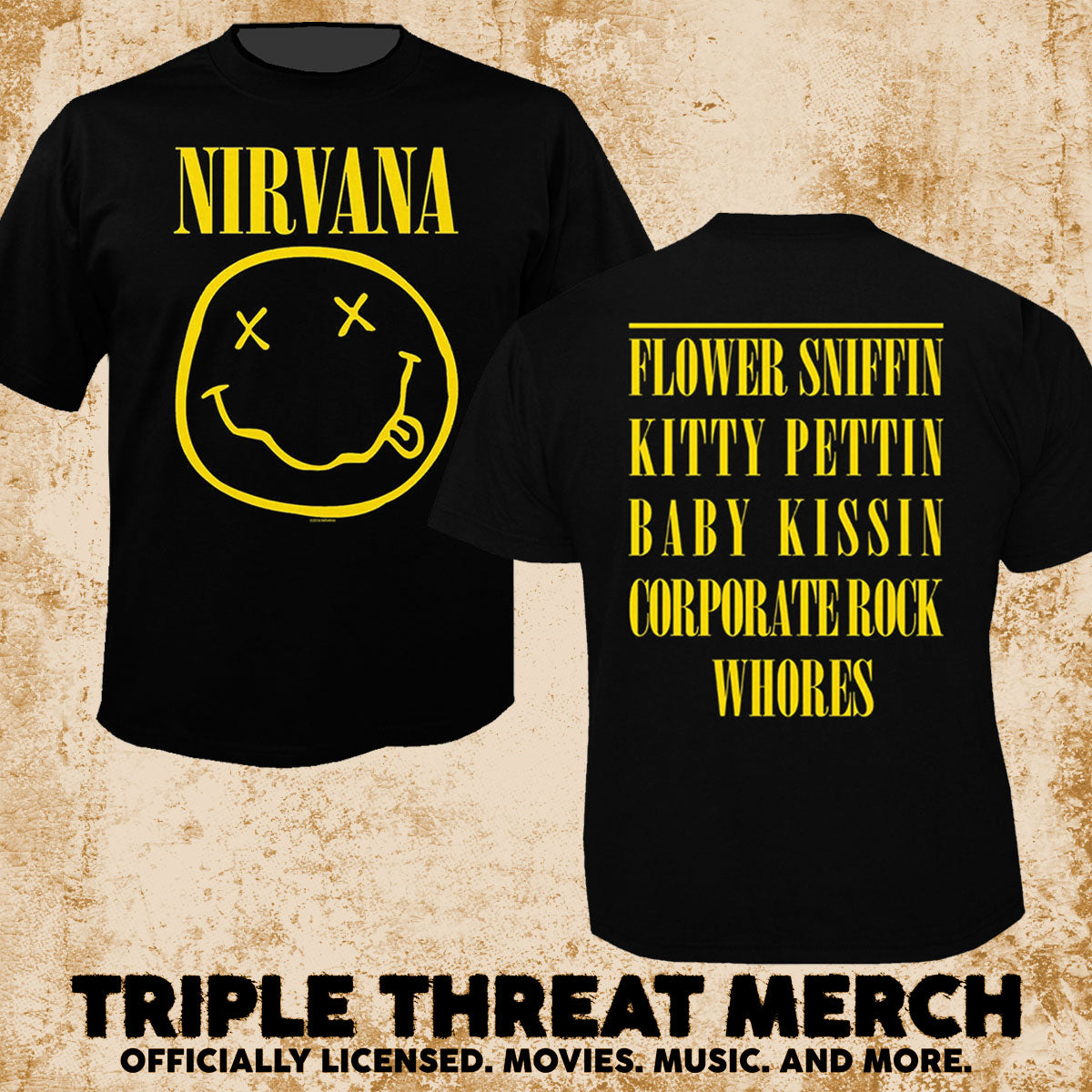 Nirvana - Flower Sniffin [Mens Shirt]