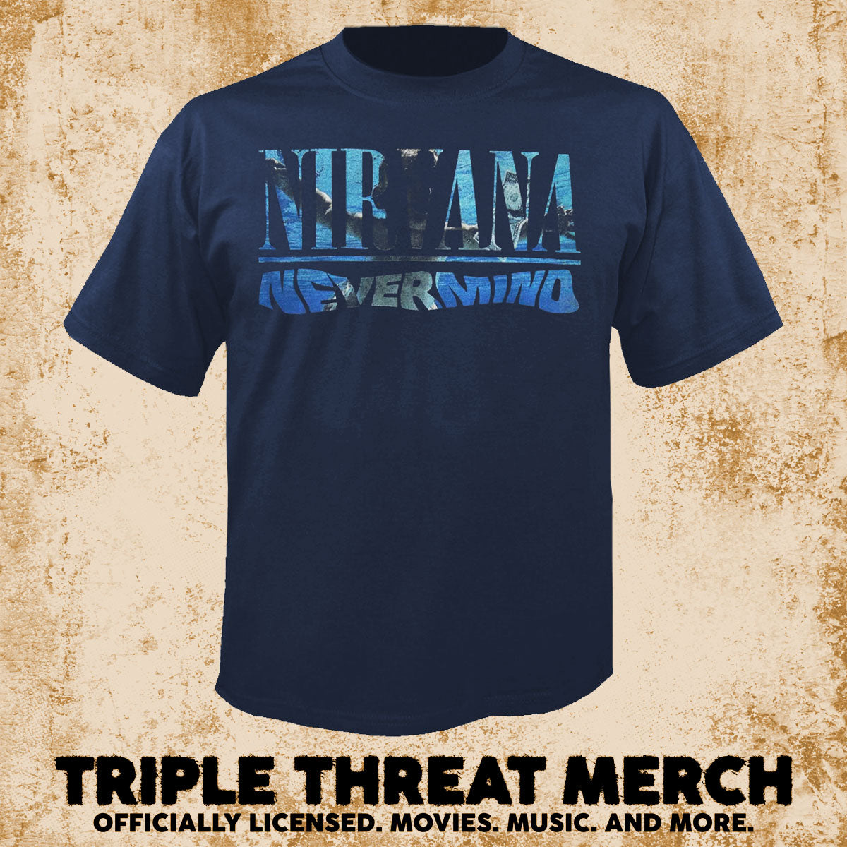 Nirvana - Nevermind (Navy) [Mens Shirt]