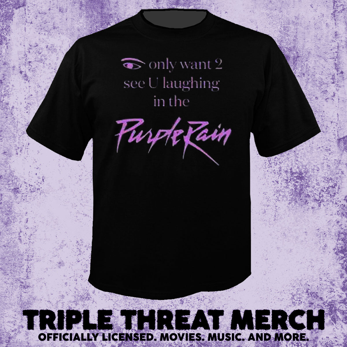 Prince - Laughing In The Purple Rain [Mens Shirt]