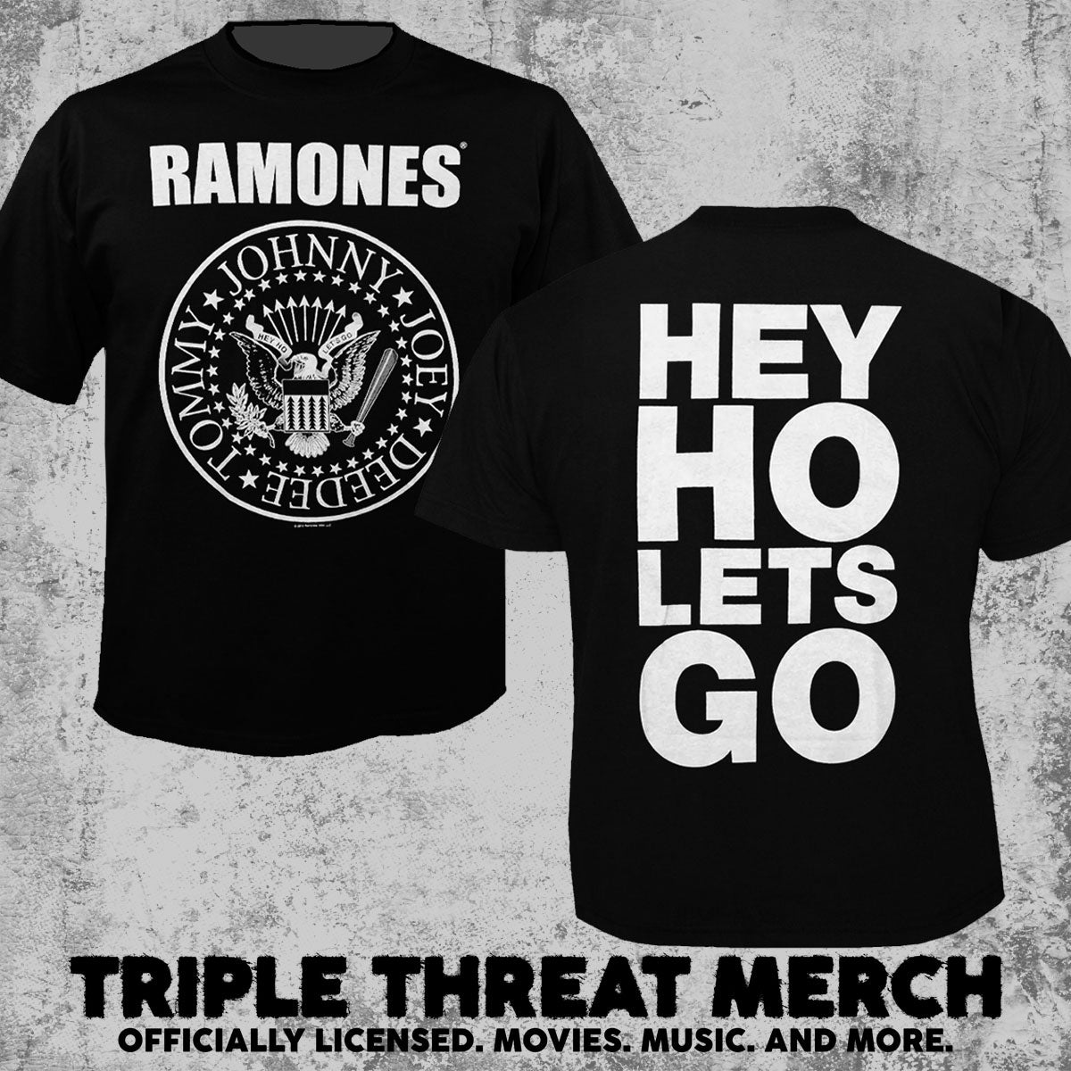 Ramones - Presidential+Hey Ho [Mens Shirt]