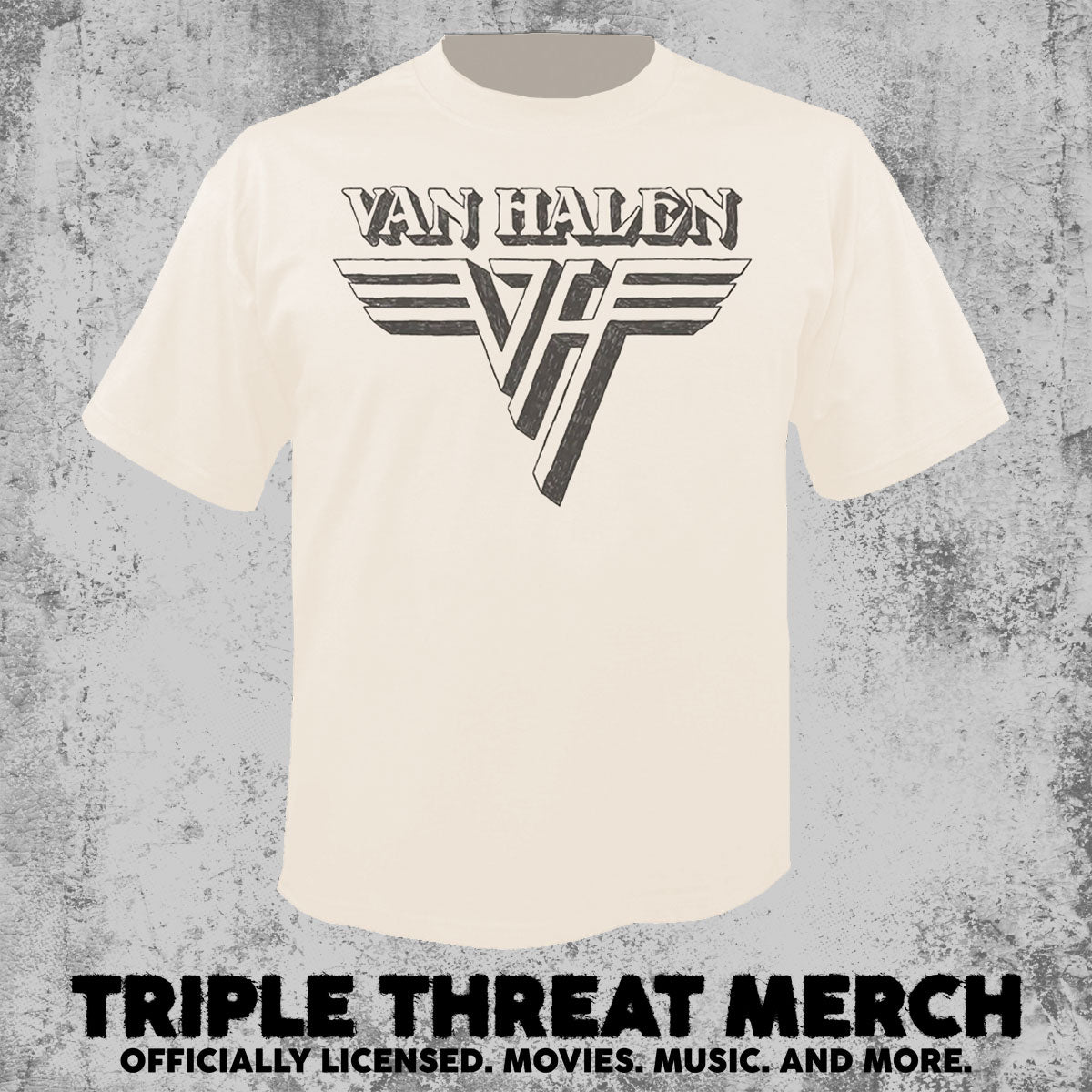 Van Halen - VH Logo (Cream) [Mens Shirt]