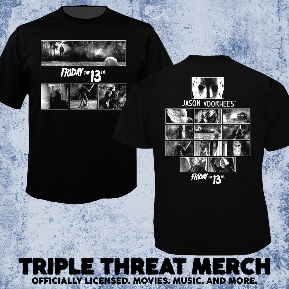 Friday The 13th - Franchise Collage  (Front And Back Print) [Mens Shirt]