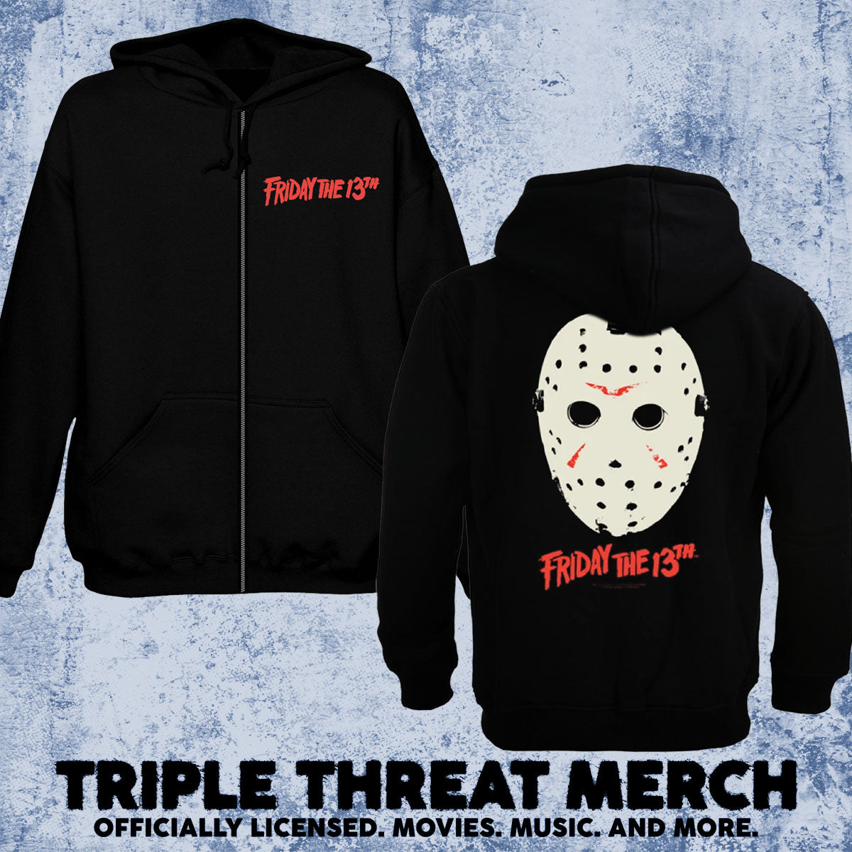 Friday The 13th - Mask [Zip-Up Sweatshirt]