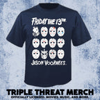 Friday The 13th - Masks (Blue) [Mens Shirt]