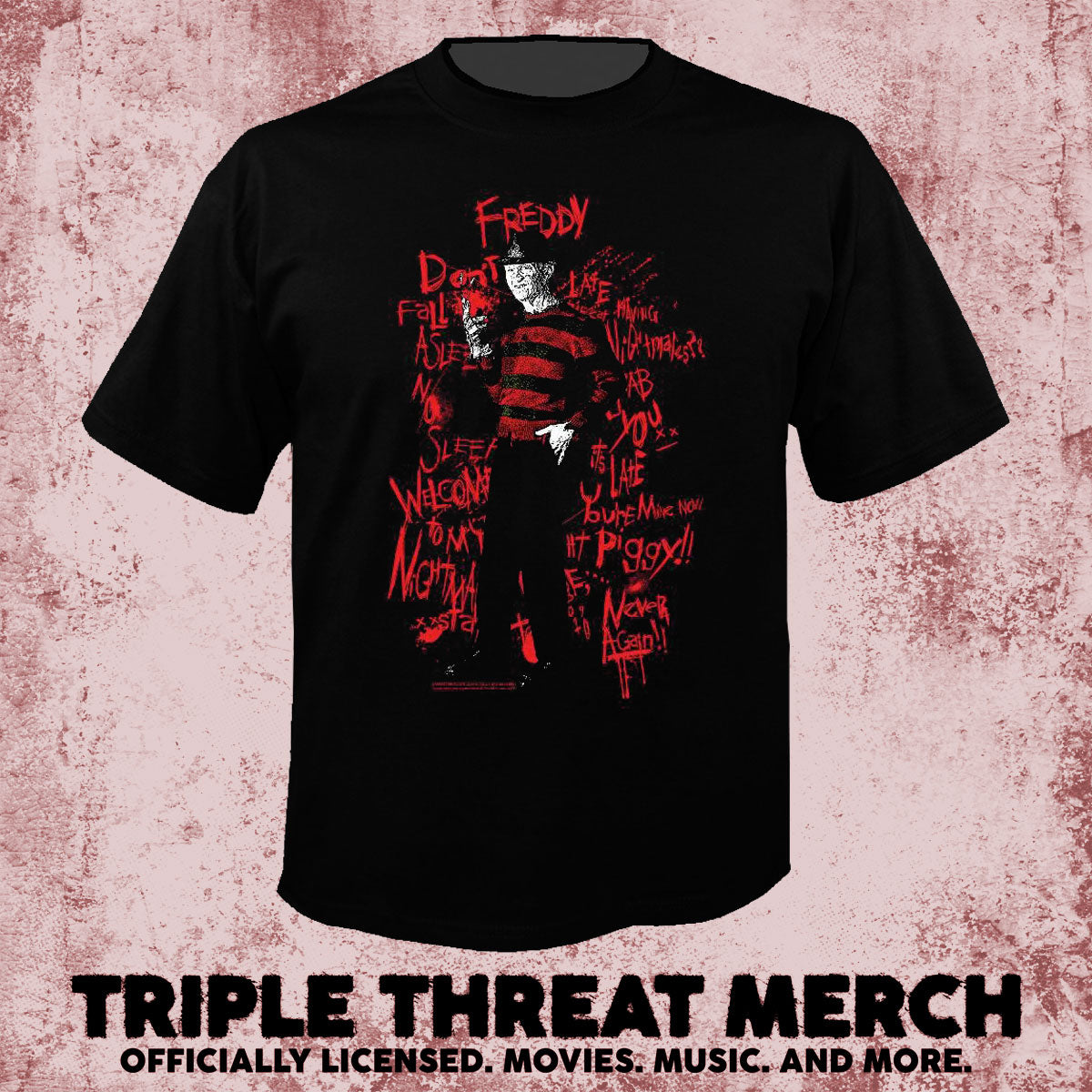 Nightmare On Elm Street - Scribble [Mens Shirt]