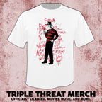 Nightmare On Elm Street - Scribble (White) [Mens Shirt]
