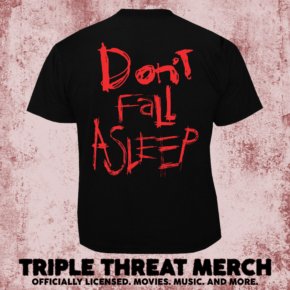 Nightmare On Elm Street - Dont Fall Asleep (Front And Back Print) [Mens Shirt]