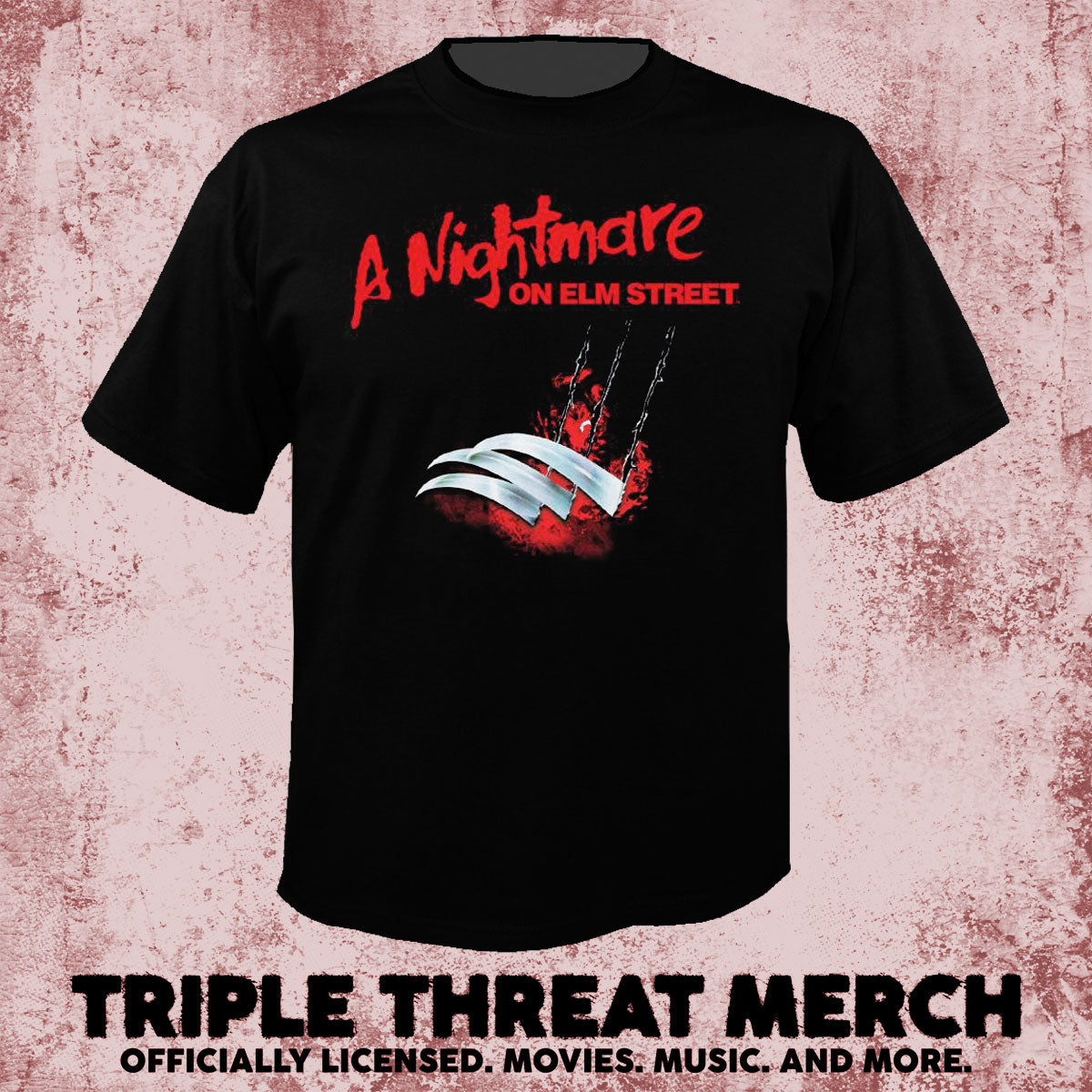 Nightmare On Elm Street - Dont Fall Asleep (Front And Back Print) [Mens Shirt]