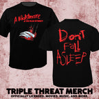 Nightmare On Elm Street - Dont Fall Asleep (Front And Back Print) [Mens Shirt]