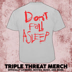 Nightmare On Elm Street - Dont Fall Asleep (Front And Back Print) (Gray) [Mens Shirt]