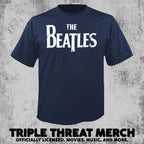 Beatles - Logo (Navy) [Mens Shirt]