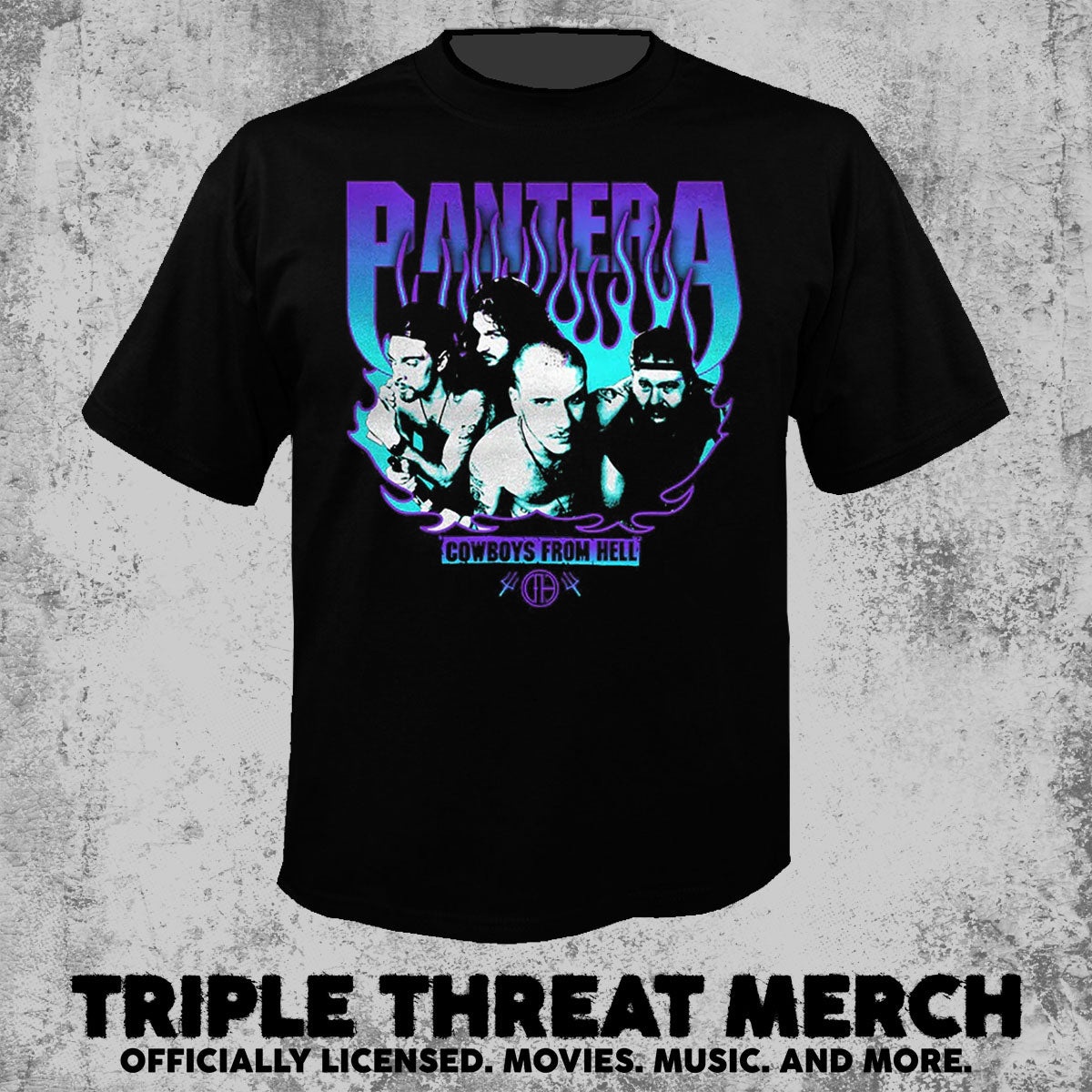 Pantera - Cowboys For War Flames [Mens Shirt]