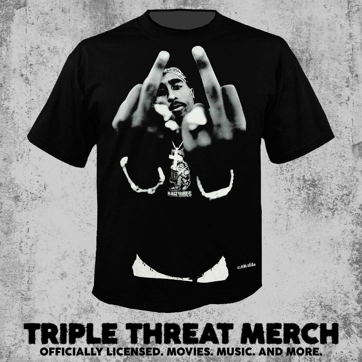 Tupac - Fingers (Close Up)  [Mens Shirt]