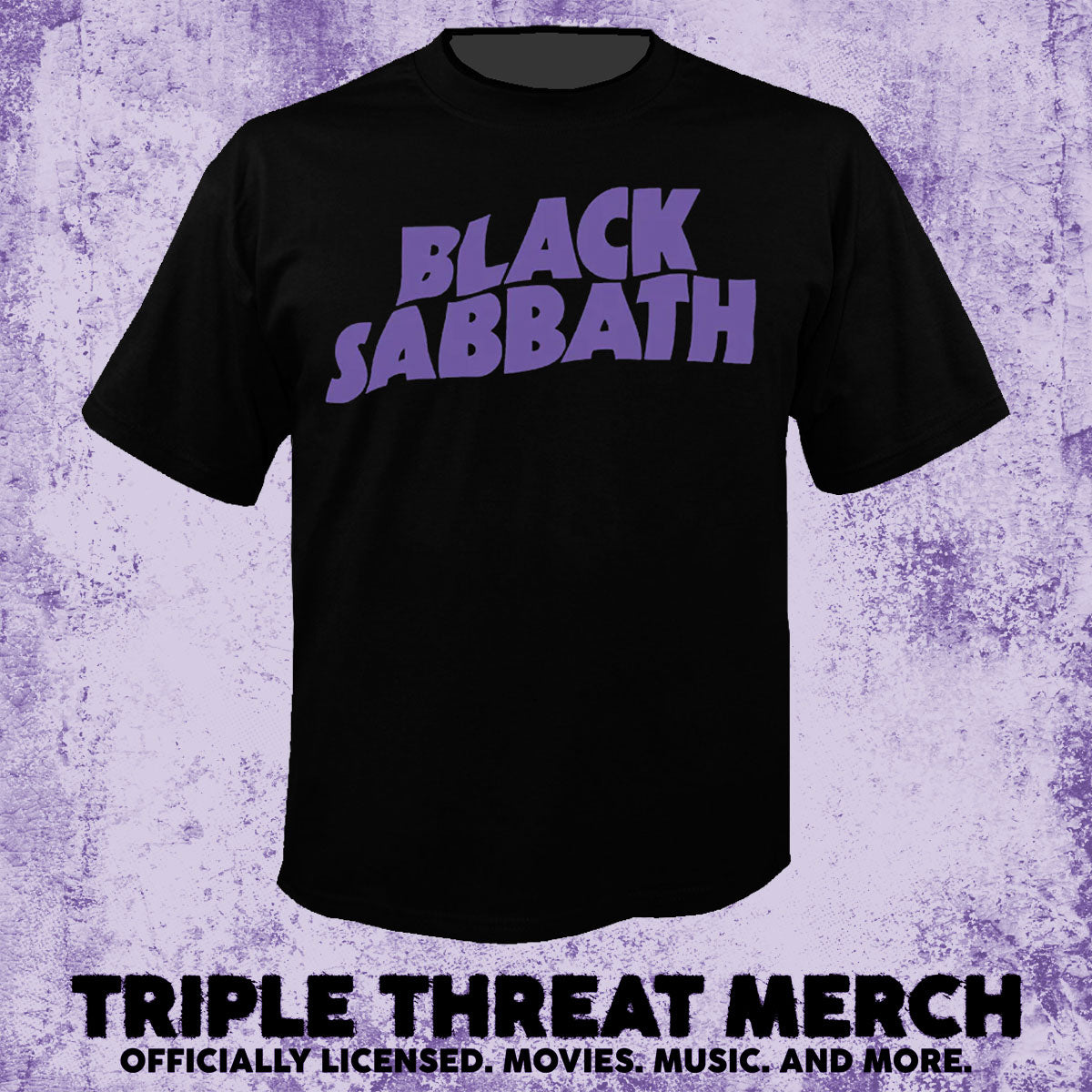 Black Sabbath - Purple Logo [Mens Shirt]