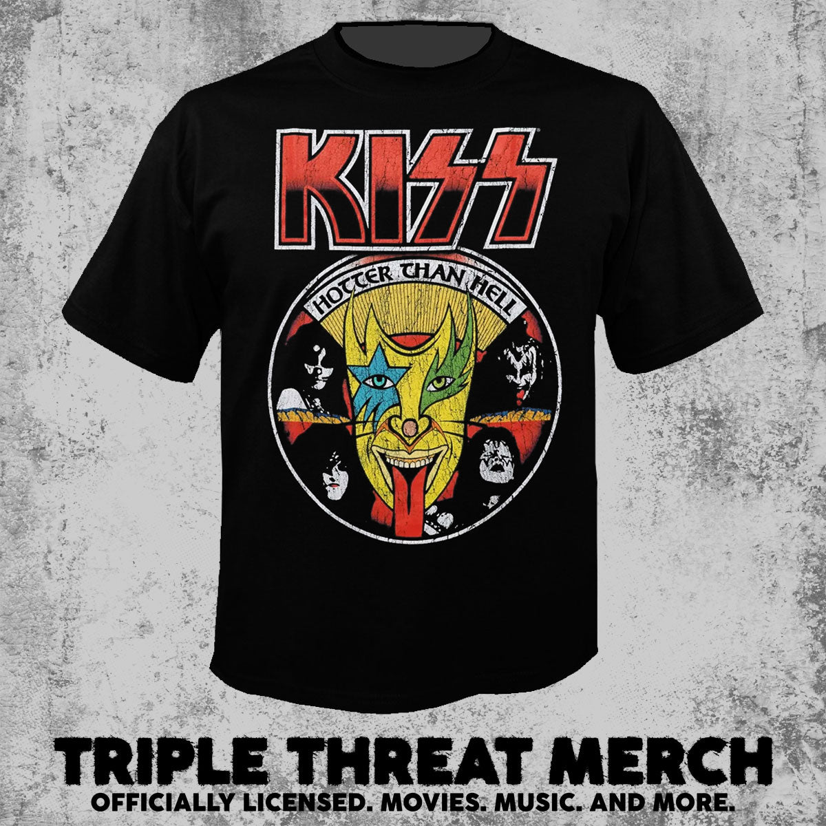 Kiss - Hotter Than Hell  [Mens Shirt]