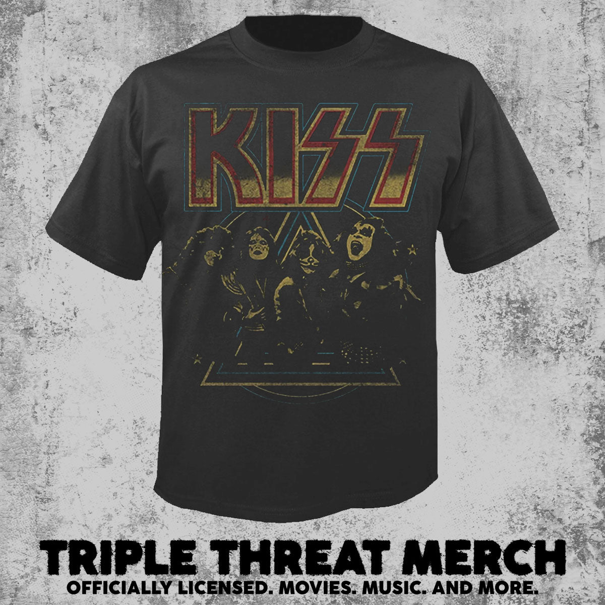 Kiss - Distressed Photo  [Mens Shirt]