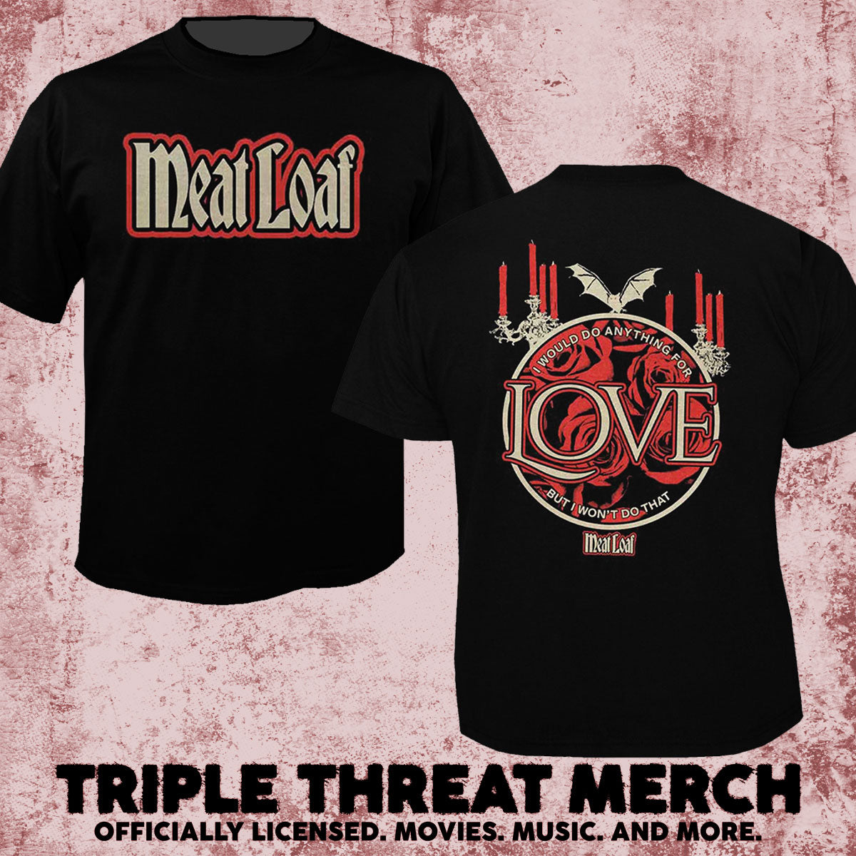 Meatloaf - Anything For Love [Mens Shirt]