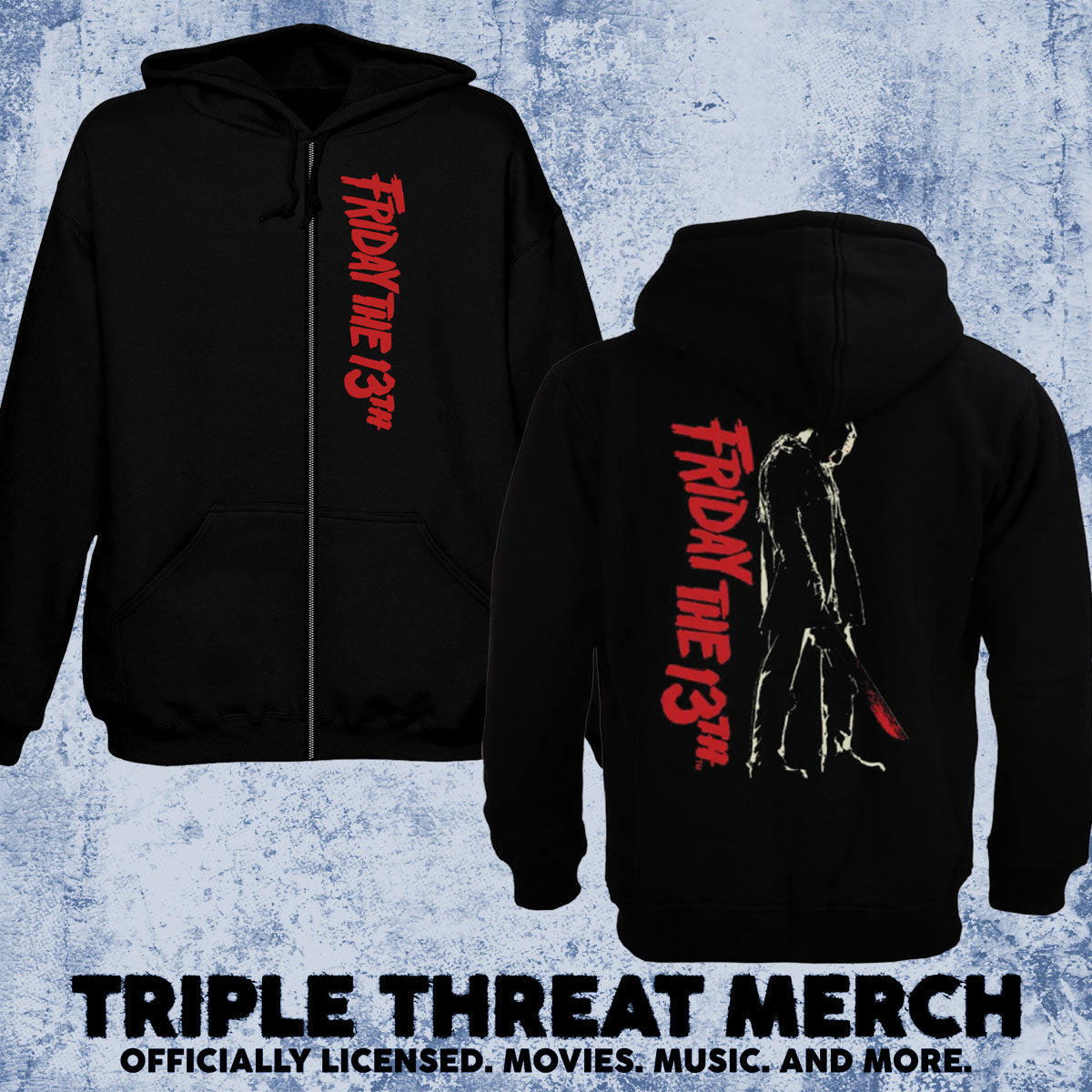 Friday The 13th - Standing [Zip-Up Sweatshirt]