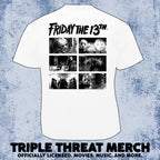 Friday The 13th - Manhattan Collage (White) (Front And Back Print) [Mens Shirt]