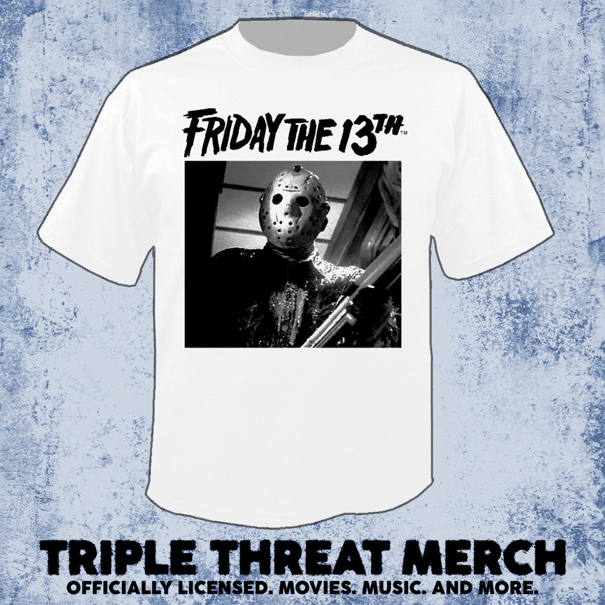 Friday The 13th - Manhattan Collage (White) (Front And Back Print) [Mens Shirt]