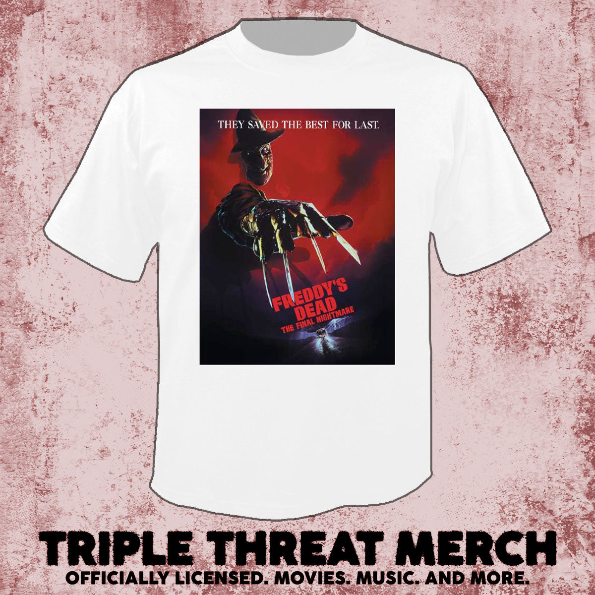 Nightmare On Elm Street - Freddys Dead (White) [Mens Shirt]