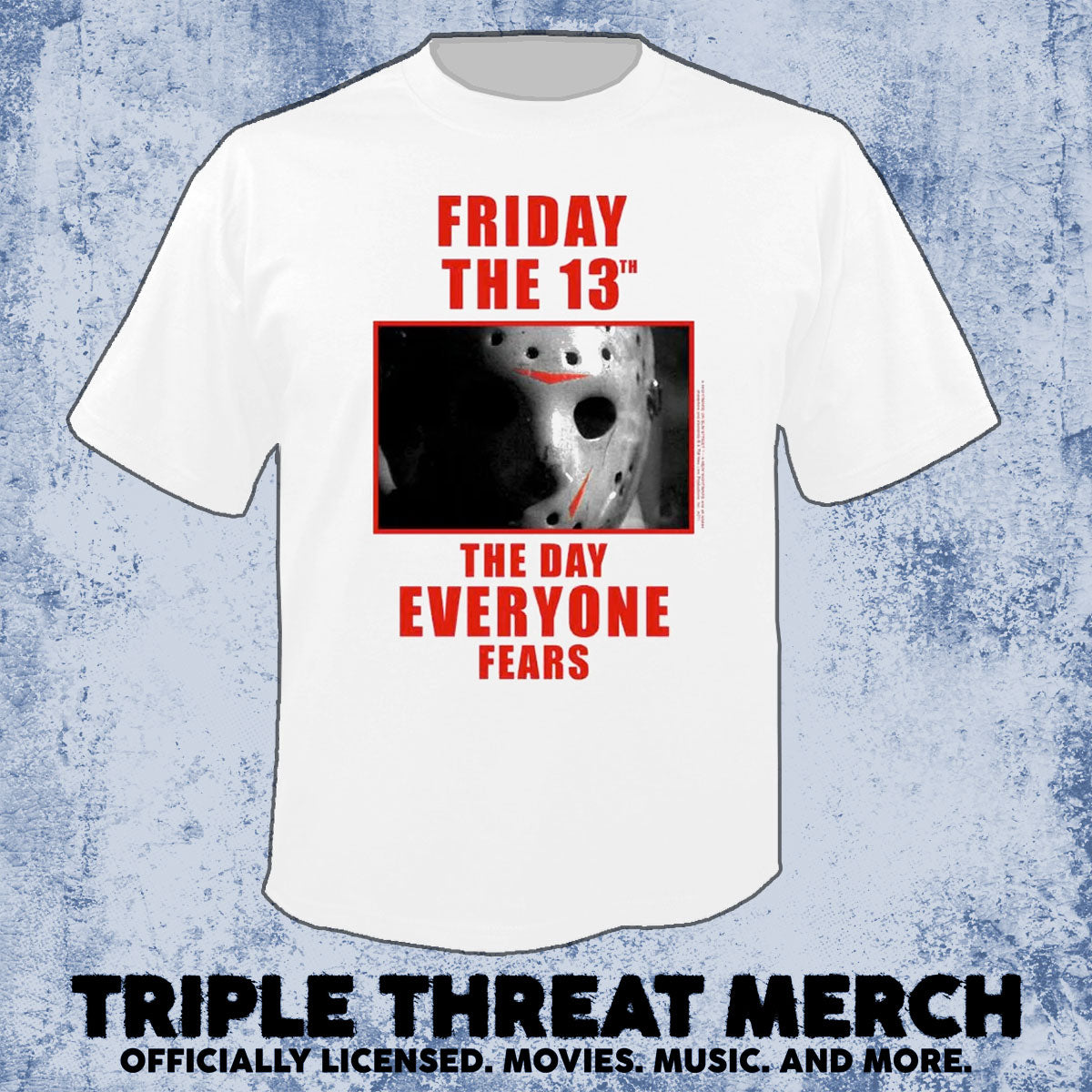 Friday The 13th - Day Everyone Fears (White) [Mens Shirt]