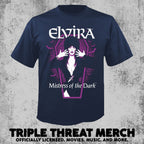 Elvira - Purple Coffin (Blue) [Mens Shirt]