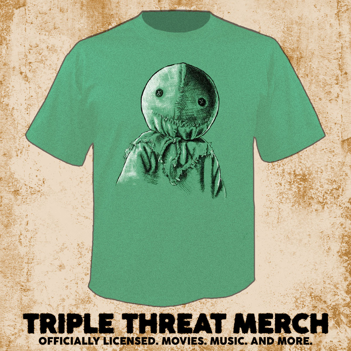 Trick R Treat - Sam Close-Up (Green) [Mens Shirt]
