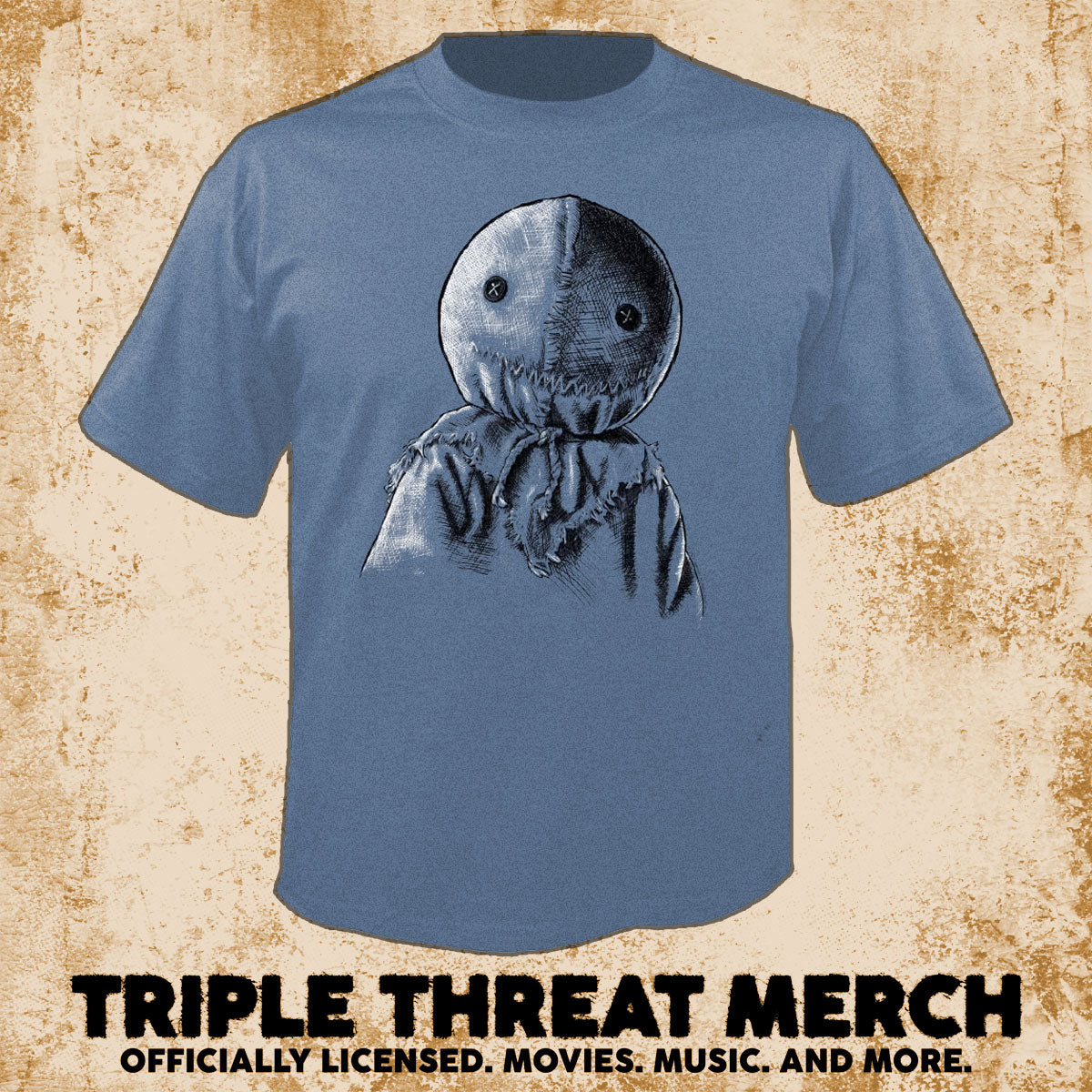 Trick R Treat - Sam Close-Up (Blue) [Mens Shirt]