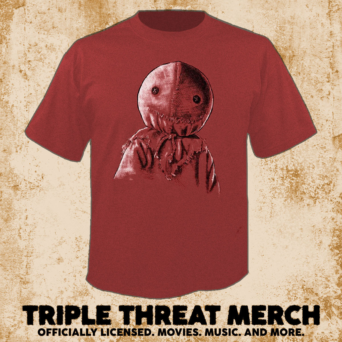 Trick R Treat - Sam Close-Up (Red) [Mens Shirt]