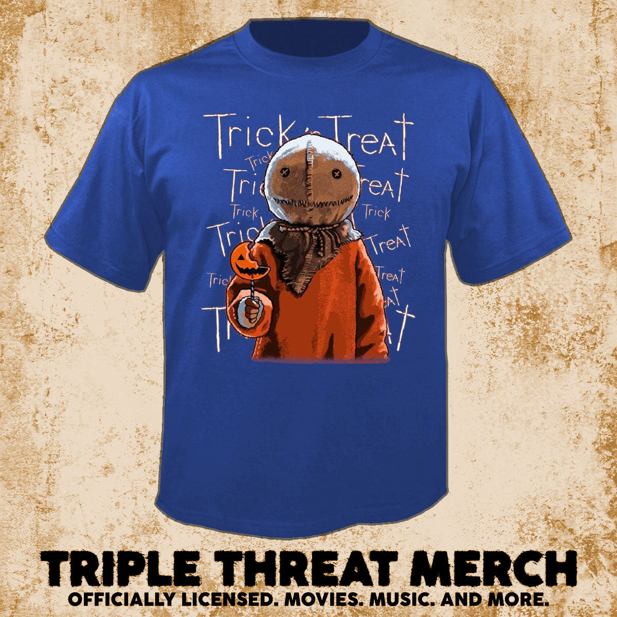 Trick R Treat - Logos And Lollipops  (Blue) [Mens Shirt]