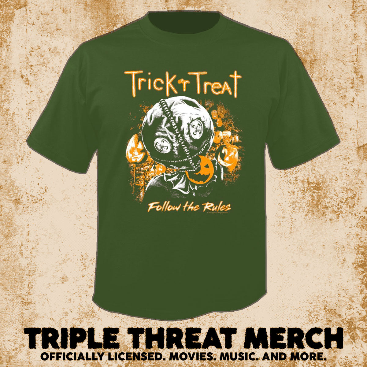 Trick R Treat - Sam (Follow The Rules) (Green) [Mens Shirt]