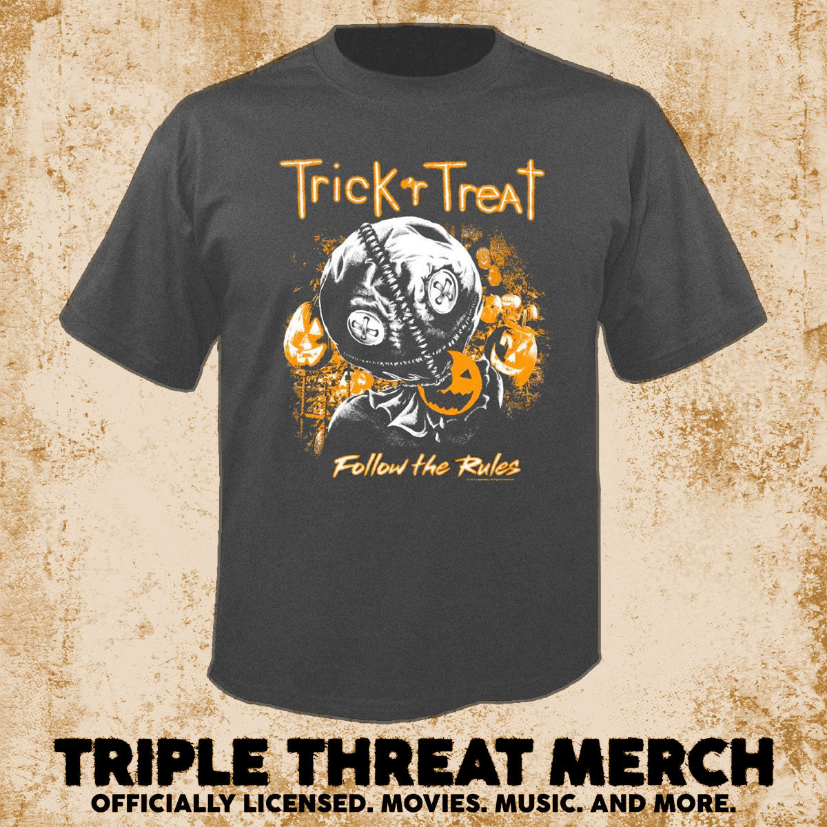 Trick R Treat - Sam (Follow The Rules) (Gray) [Mens Shirt]